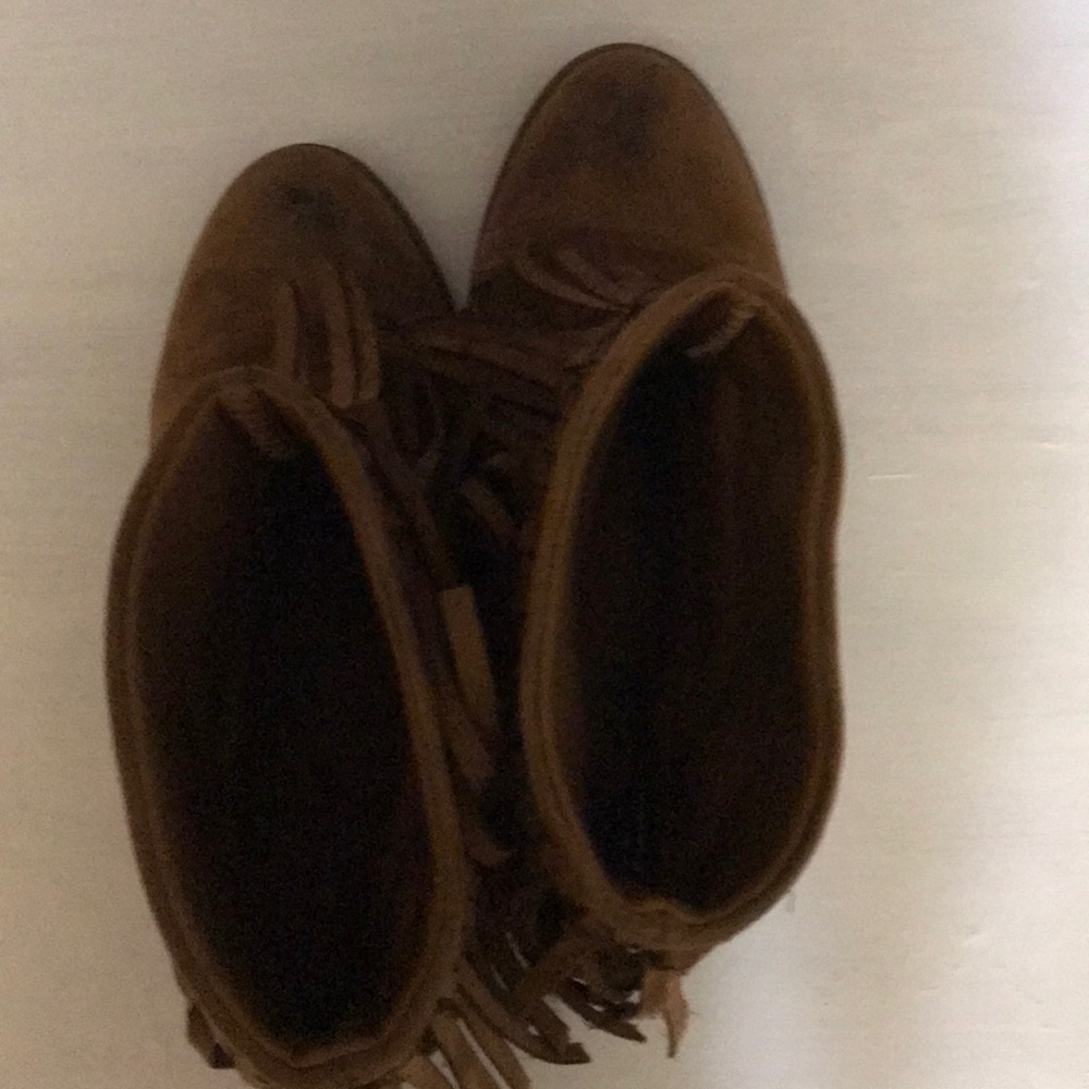 Brown Fringe Boots
